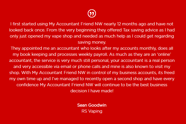 AccountantWest's tweet photo. One of our client reviews🙂
Call us on 01254 926 766 to discuss our packages! https://t.co/0qy2P086nR