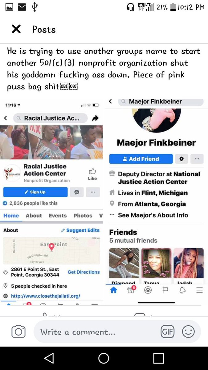 SerialDreaming's tweet photo. This @SirMaejor asshole started a 5013c in Atlanta and used it to defraud @BLMAtlanta @BLMAtlantaPress .  It's over now but he had it for a bit.  @DaveVescio @DMX @JonathanJayJac1 @LilTunechi https://t.co/o5jA0AMa9M