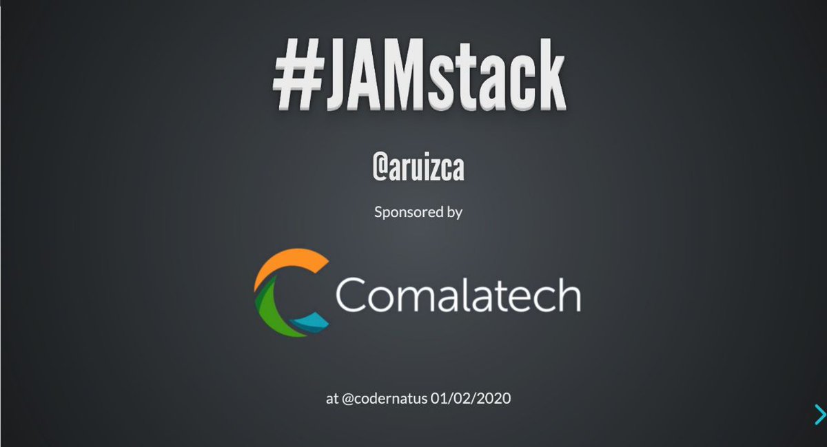 Codernauts (@codernauts_es) on Twitter photo El próximo Dojo por la tarde tenemos otra charla!! Esta vez viene <a href="/aruizca/">Angel RC</a> para hablarnos de #JAMStack, un nuevo paradigma del desarrollo web y todas las tecnologías que lo hacen posible. El próximo Dojo por la tarde tenemos otra charla!! Esta vez viene <a href="/aruizca/">Angel RC</a> para hablarnos de #JAMStack, un nuevo paradigma del desarrollo web y todas las tecnologías que lo hacen posible.