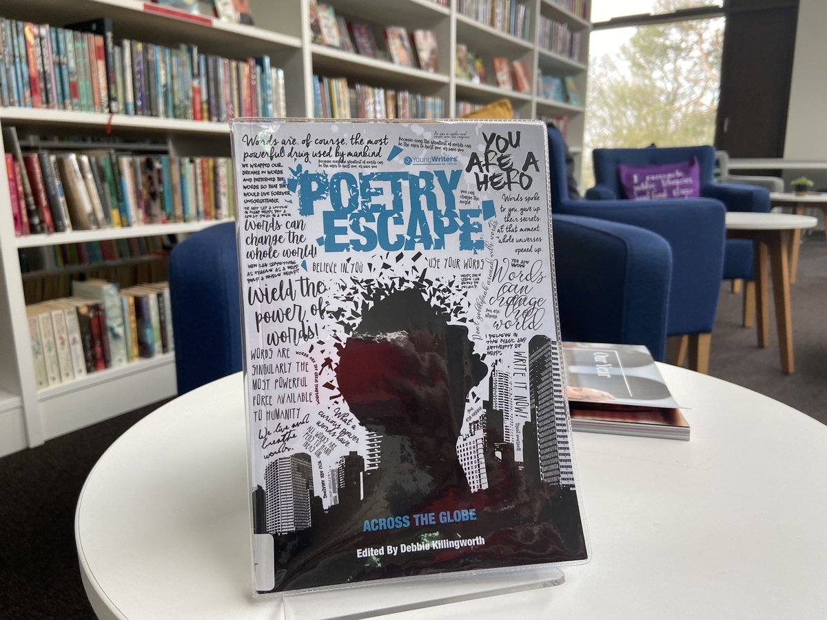 DowneHouse's tweet photo. Our copy of #PoetryEscape is proudly on display in the #DHLibrary - we are extremely proud to have nine published poets at Downe House! Well done to all the girls! #DHInspiringGirls #DowneHouseDNA #Creativity #poetry #iloveboarding @english_dh @YoungWritersCW https://t.co/AE05bXH5Ui