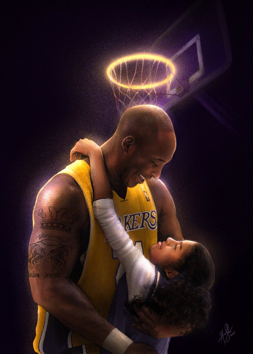 DaSignGod's tweet photo. Wish I knew who the artist is to give them credit! Great piece! #RIPMamba #RIPMambacita https://t.co/Tk1Ufaet4m
