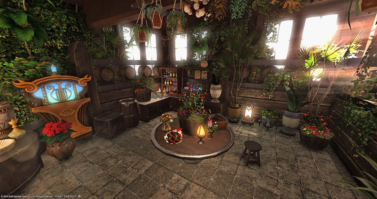 ざいく アラミゴ復興クエまだですか 個室が半地下の秘密基地みたいになりました W おっさんが色々研究 作物の品種改良 とかしてそう Ff14ハウジング Ff14