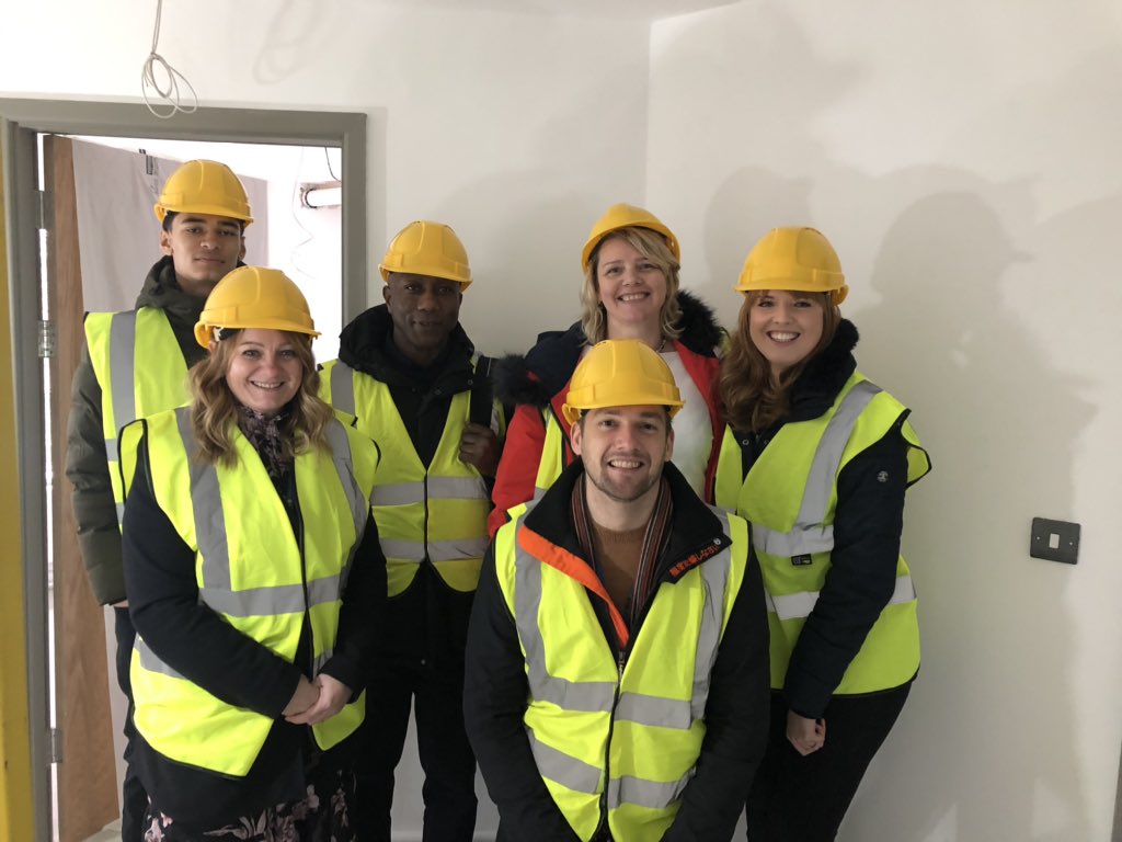 GCC_CandFHub's tweet photo. Reps from GCC Children&amp;Families Commissioning Hub took some young people on a tour of our Trevone House project today.. they LOVED it &amp; it’s great to see the progress made. I think we could easily start our own DIY SOS show! #commissioning #participation #rightplacementfirsttime https://t.co/rkhPwvSNT8