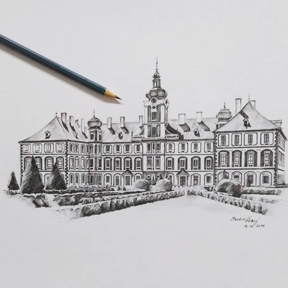 ✍️ #art #artist #sketch #paper #pencil #pencildrawing #kohinoorhardtmuth #architecture #renaissance #baroque #castel #mnichovohradiste #npu #narodnipamatkovyustav #chapterfour #finish.