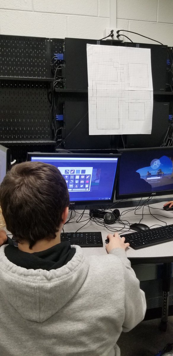 RPEducateCTE's tweet photo. Community Build lesson #5 in @CertMatters @PlayCraftLearn Minecraft Education. Visual layouts of communities on graph paper to represent "block counts" students must convert to their makecode block commands. @petercdoherty @codeorg @NCCSIT #csmatters https://t.co/t0MpaQUq7k