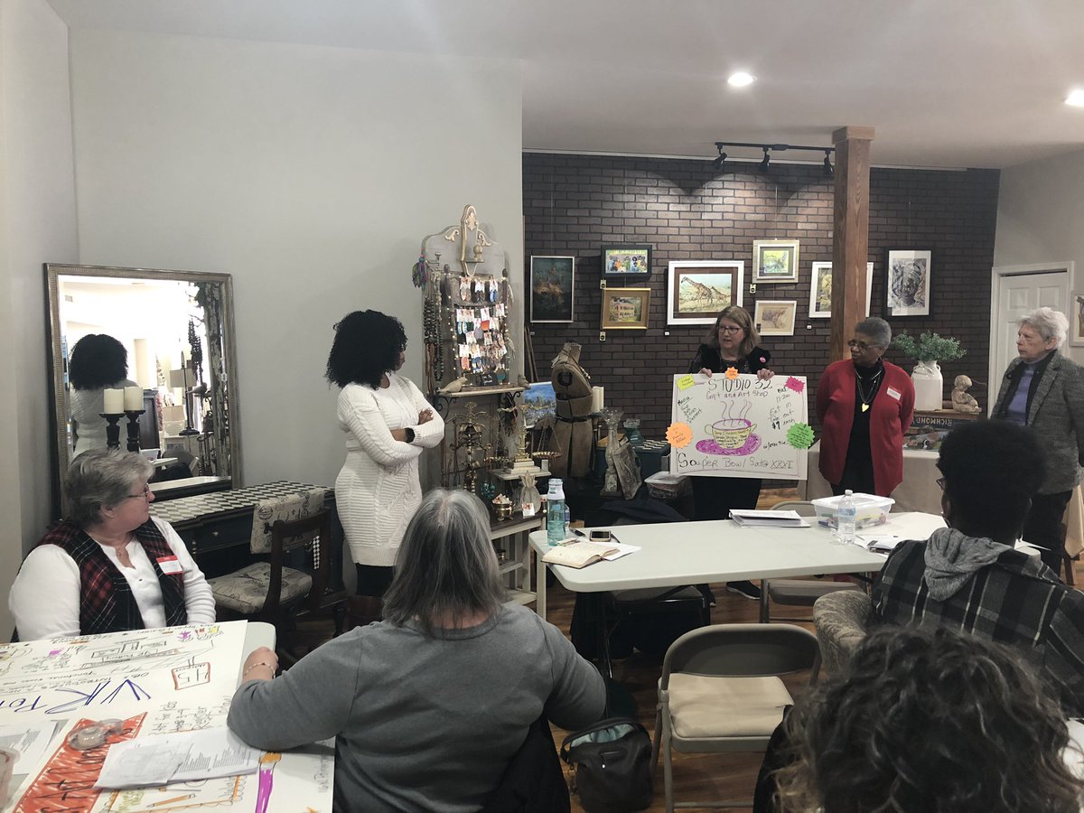 Leslie_CSBDF's tweet photo. Another Fabulous day in Elizabeth City! Real Entrepreneurship at Brackwater Brush Studio #CSBDF https://t.co/w4Ihdw1R7w