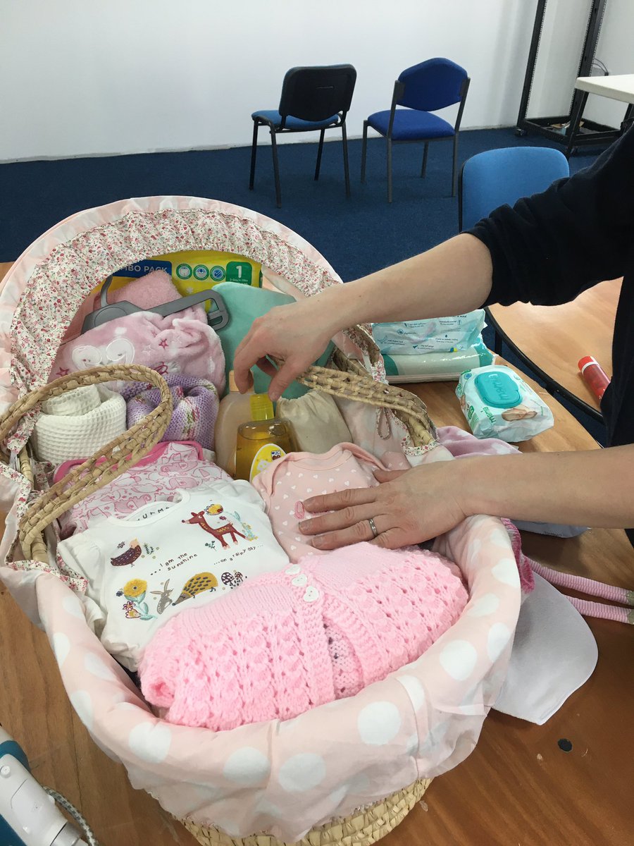 babybasicsboltn's tweet photo. A team of volunteers with an attention to excellence - stayed later to make sure this stand was assembled correctly and that donations are ironed beautifully thank you.  @boltonathome @boltonnhsft @BoltonCVS #presentationcounts https://t.co/ElsgjNAcVC
