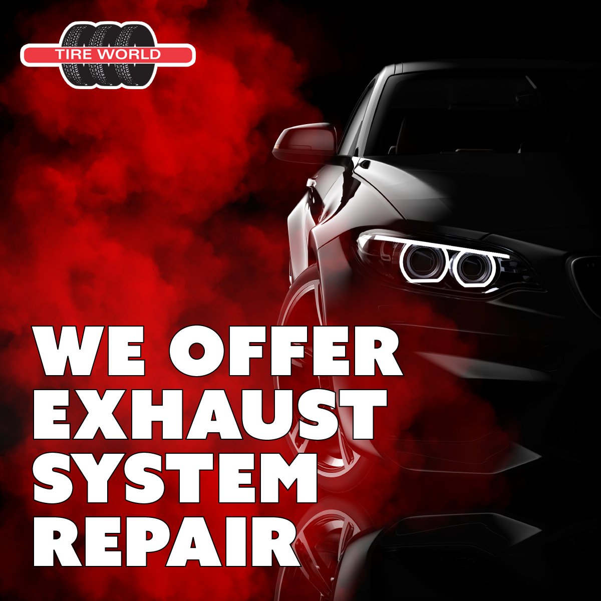 TireWorld1's tweet photo. How do I know if my exhaust needs replacing? Most likely the first thing that you will notice if you need exhaust repair is increased engine noise. The exhaust system keeps the engine noise down so a leak will cause loud rumblings.  #TireWorld  #Tampa https://t.co/E0okyVFLDj