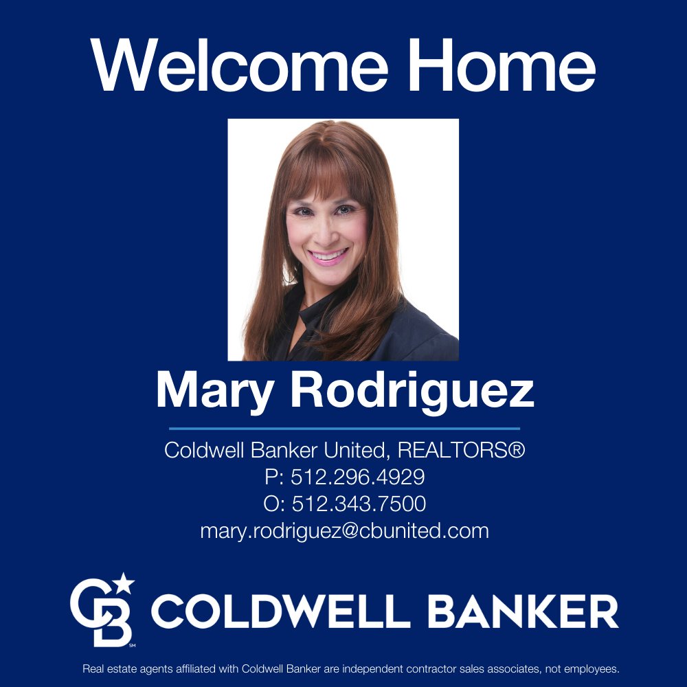 CBU_Austin's tweet photo. We’re excited to welcome home Mary Rodriguez to Coldwell Banker's Northwest Austin office. https://t.co/9nlVZn3Rja