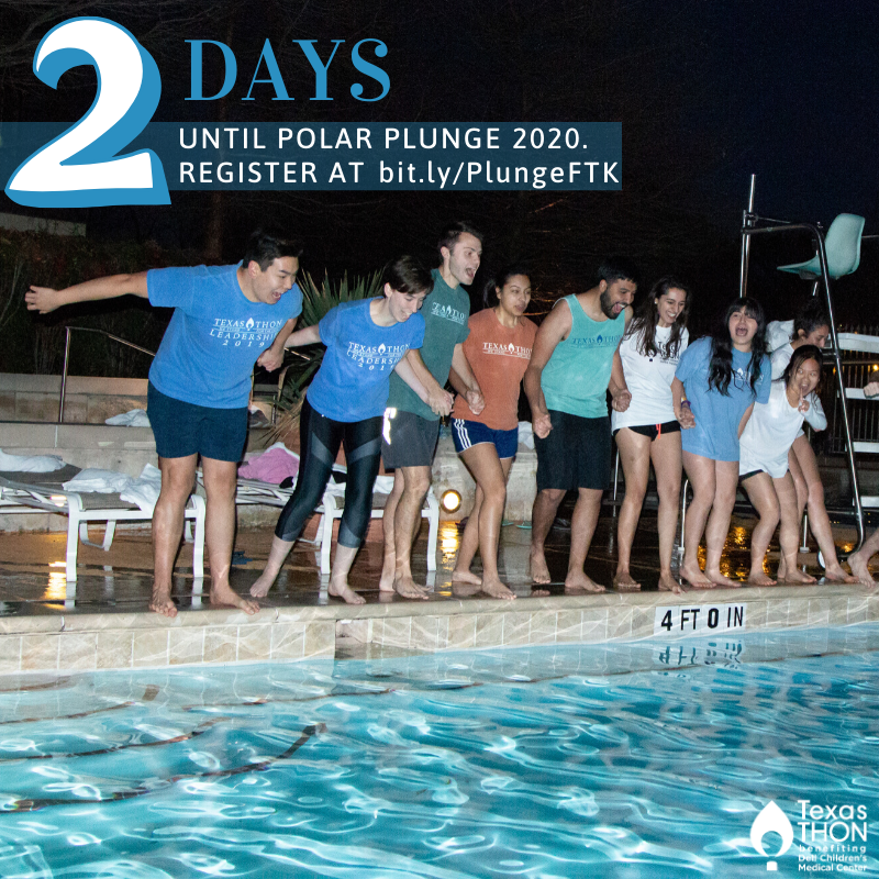 Happy Monday! Two days remain until Polar Plunge 2020,  and it's not too late to register. Go to bit.ly/PlungeFTK and sign up by tomorrow at 7pm; while you're at it, invite a friend (or two, or three) to take the plunge with you!