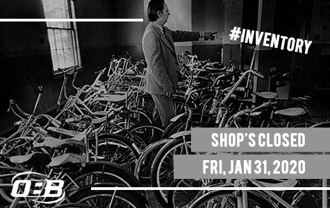 oakbaybikes's tweet image. Heads up, we will be closed Friday, Jan 31st, for our annual bike and stuff count: INVENTORY time. Sorry for any inconvenience and thanks for understanding. #yyj #yyjbike #notgoneriding