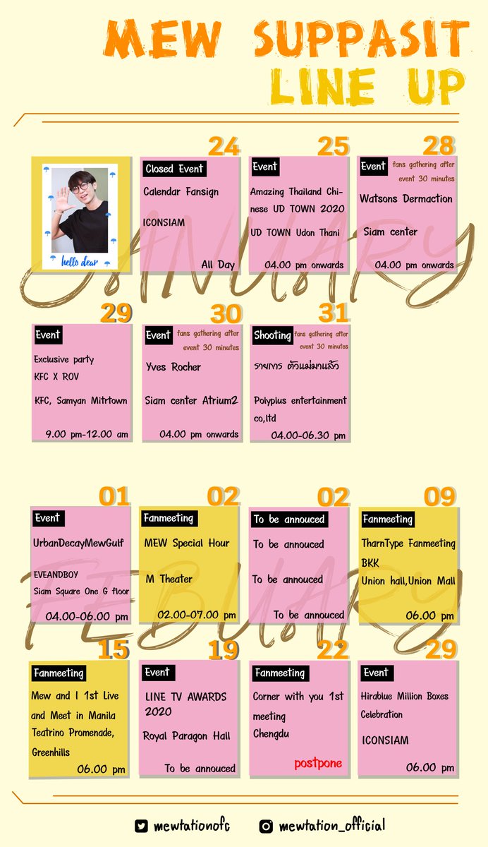 Mewsuppasitofc's tweet photo. มามะ Update ใหม่อีกรอบมีเพิ่มวันน้าาา หากมีอะไรเพิ่มเติมจะคอยอัปเดตให้เรื่อยๆนะคะ 😊

#MewSuppasit 
#mewlions 
#MewShcedule 

        Android                  IOS https://t.co/GTETjHPCya