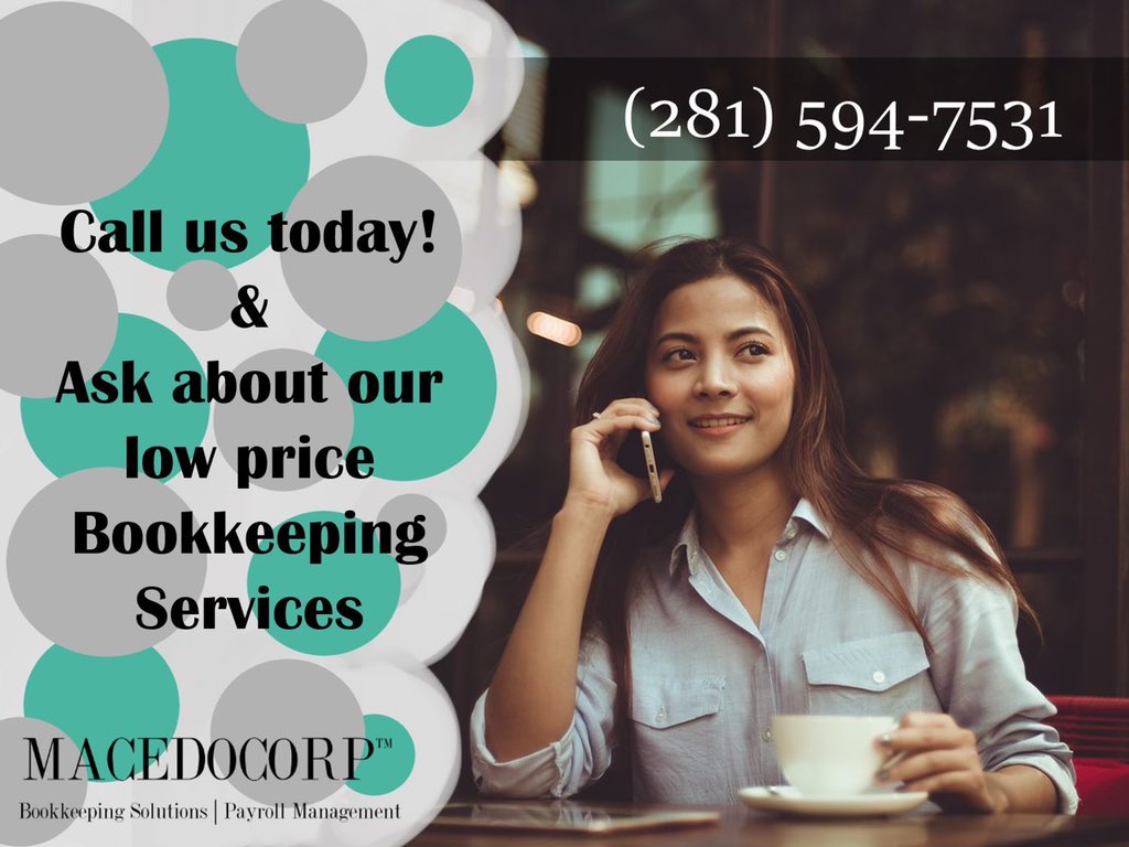 macedocorp's tweet photo. Tax time is just around the corner! Call us today and ask about our low prices for small business owners.
.
.
#MACEDOCORP #Bookkeeping #Payroll #Taxtime https://t.co/xw3QL7YYYU