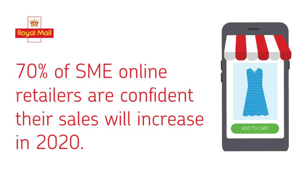 illustration of a phone being used for online shopping.