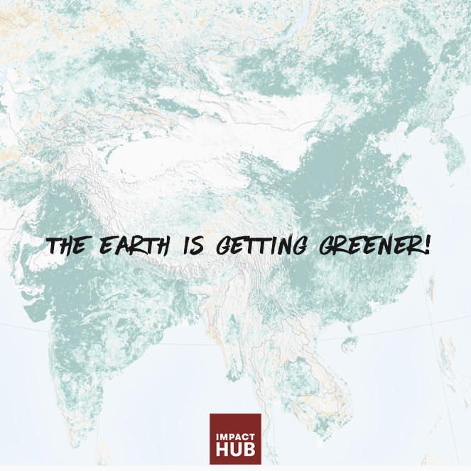 impacthub's tweet photo. Believe it or not, "the world is 5% greener now than it was two decades ago.", according to a study by NASA.
Let us continue protecting our planet and make sustainable choices every day.
#2019Highlight #ClimateChange #throwback2019 https://t.co/FeYqJtigLj