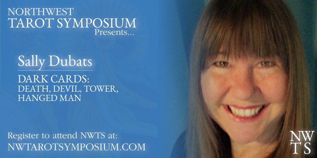 NWTarot's tweet photo. We have a new Defense Against the Dark Cards instructor at #NWTS2020!! @sallydubats will shine some light on the cards some of us cringe to see. 

She says, "Illuminating these shadowy cards will help you work with clients and enhance your personal work."

https://t.co/S3XSPRMug4 https://t.co/CGkaxCYcpH