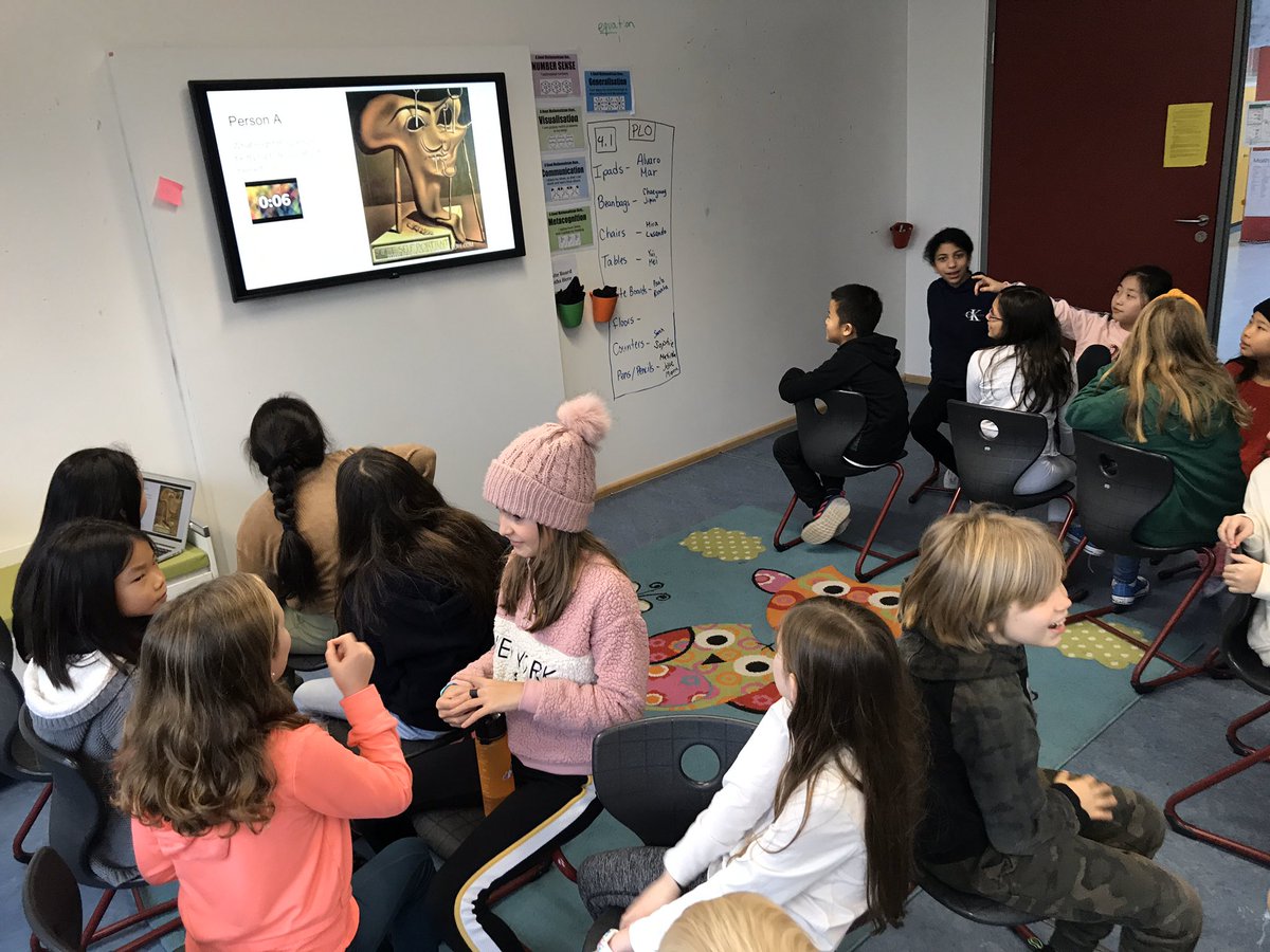 “Sometimes people learn more from the learnING person than they do from the learnED person” William Hill.  Our Grade 4’s love to extend each other’s thinking and learning in a donut discussion. #WeAreISD