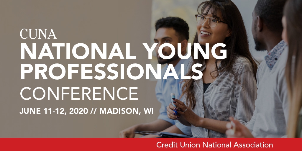 CUNA's tweet photo. Calling all future leaders: understand the credit union difference and explore leadership development strategy at #ypconference, presented with @thecooptrust, June 11-12, in Madison, WI. Sign up today or refer a young professional. https://t.co/isaoVYELnJ https://t.co/U9Qio0PUQU