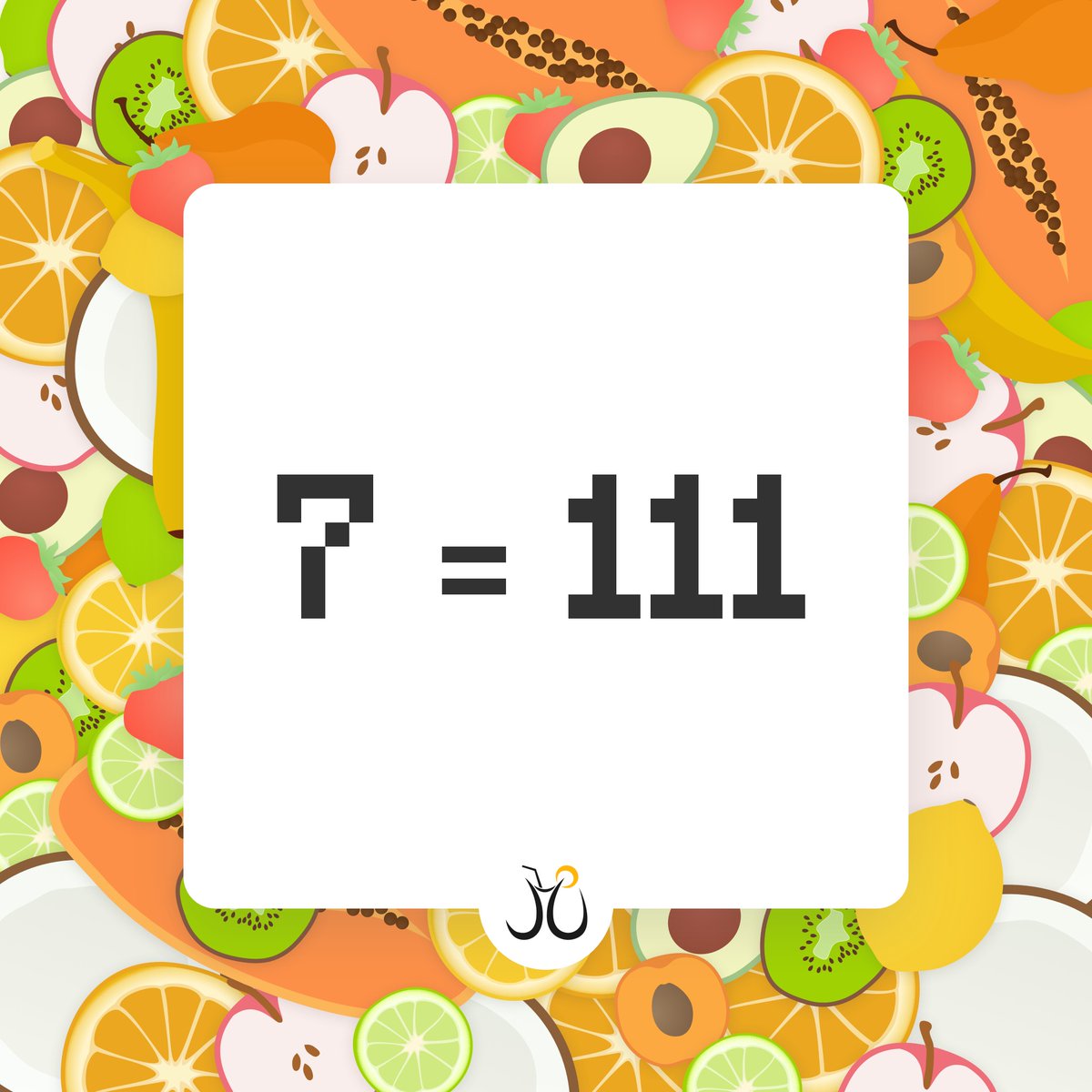 JuicymoEN's tweet photo. Rumor has it that age is just a number. But which numeral system to choose when you're a dev? Decimal or binary? Let's say Juicymo turns either 7 or 111 in three days. 7️⃣/1️⃣1️⃣1️⃣ The only issue is how many candles our birthday cake should have. 🤔😊🎂 #Birthday https://t.co/8t9rqADFLJ