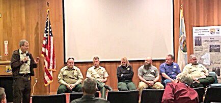 USFWSFire's tweet photo. Incident Commanders from the Southern Area Incident Management Teams talking about best practices on large wildfires at #OkefenokeeNWR #CohesiveStrategy https://t.co/zFic1IXLDZ