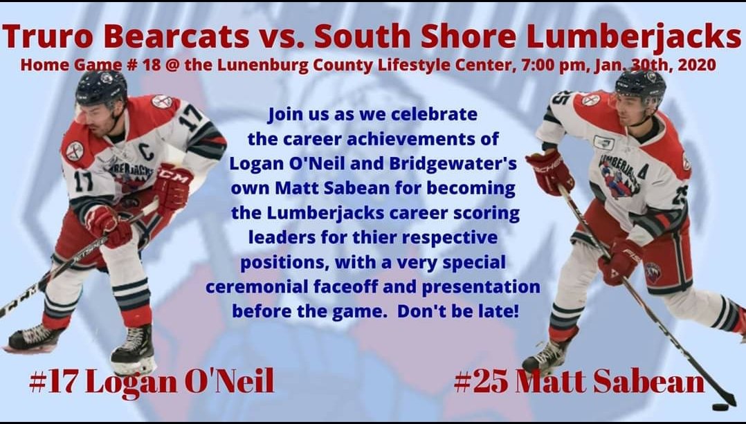 Join us as we celebrate two of the franchise's best for their career achievements this Thursday night at 7:00 pm. <a href="/THEMHL/">The MHL</a> @lclcns @ljackshockey <a href="/HockeyNS/">Hockey Nova Scotia</a> <a href="/HockeyCanada/">Hockey Canada</a> <a href="/cjhlhockey/">CJHL</a>