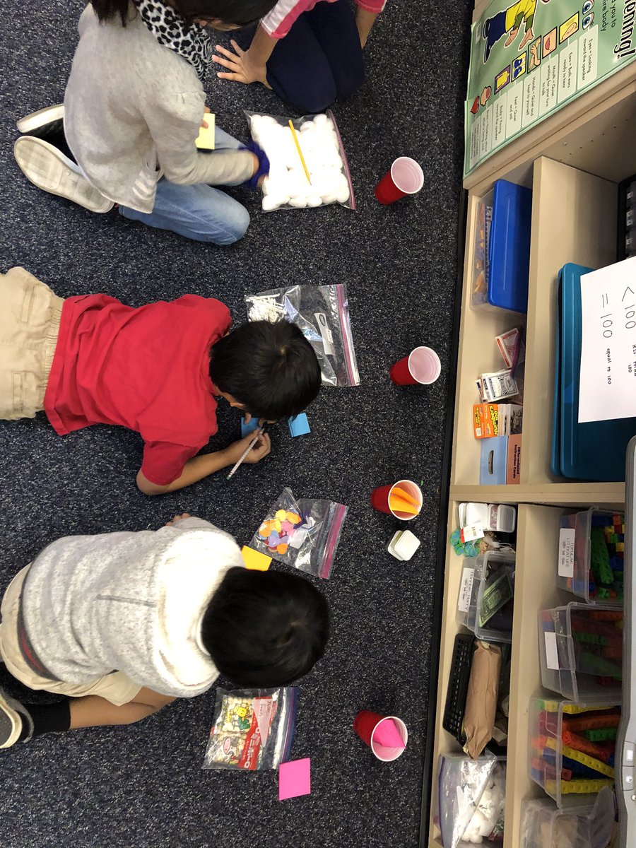 Estimating! Greater than 100? Less than 100? Or equal to 100?  @hickscanyontusd