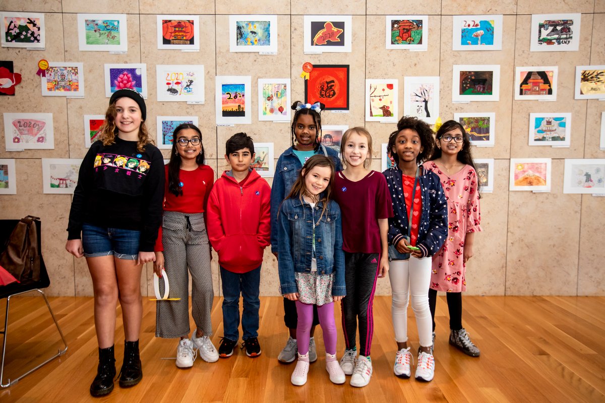 HISD_Confucius's tweet photo. Congratulations to @HoustonISD  4th grade Chinese language students in @asiasocietytx watercolor art contest.  Their work was featured at Family Day: Lunar New Year Celebration! Thanks to @GardenOaksMont , @Sch_StGeorgePl , @HISD_MIMS and @kolterelem for participating! https://t.co/So38EnymQl