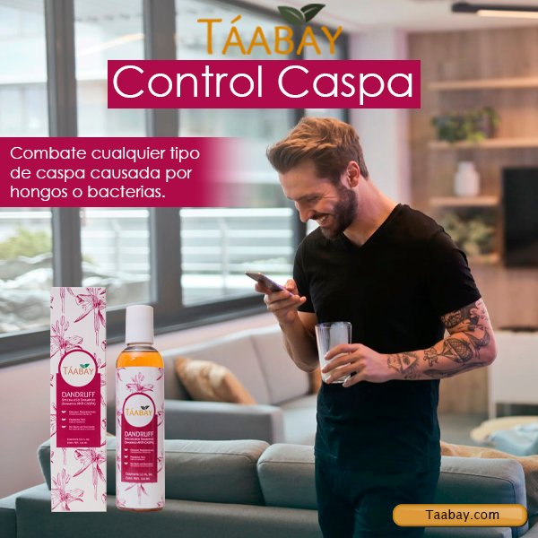 taabayoficial's tweet photo. TÁABAY Control Caspa. 🍃
Te ayuda a limpiar a profundidad dejando tu cabello limpio y fuerte. Dando un mayor aporte sanguíneo disminuyendo la inflamación, regenerando y desinfectando el cuero cabelludo.
#Fáciluso #IngredienteNaturales #CuidatuCabellodeManeraNatural #FelizLunes https://t.co/oNtLpv7cdr