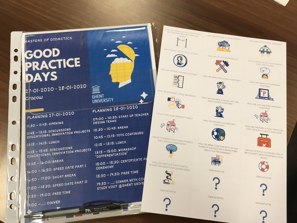 Good practice days - Masters of Didactics project #Poland #PP06 #UniversityTeachers #professionalization <a href="/ResearchUGent/">Ghent University Research</a>