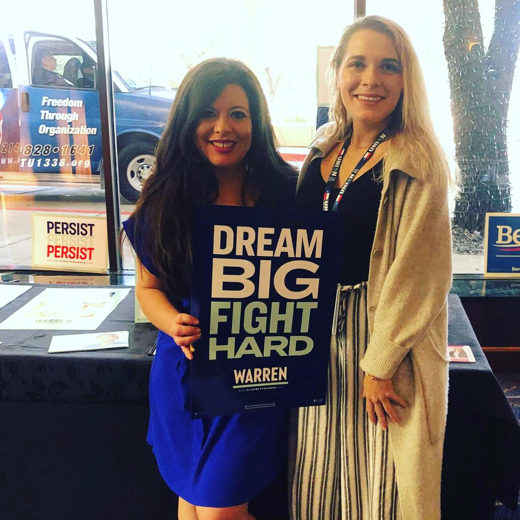 RepMaryGonzalez's tweet photo. This presidential election isn't only about the next 4 years, but next 40 years for our country. I am proud to support Senator @ewarren because her commitment to structural change and her track record of effectiveness is inspiring. #DemPrimary #texansforwarren https://t.co/Vr9EfqsJWH