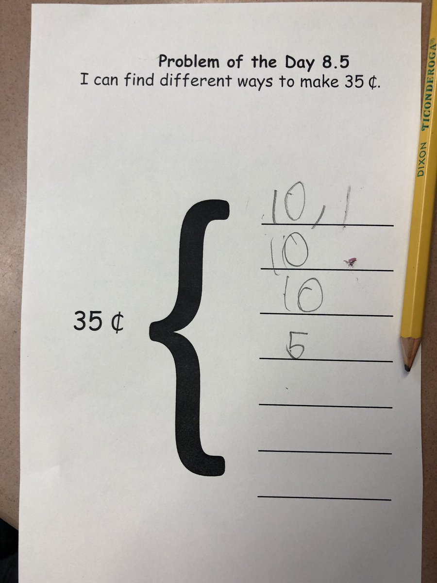 2ndGradeJKO's tweet photo. We can find different ways to make 35 cents by using a brace Map ๐ฐ @PS66JKO @ThinkingMaps #thinkingmaps #bracemap #mathisfun #ps66thinkingmapchallenge https://t.co/2xI396YG3M