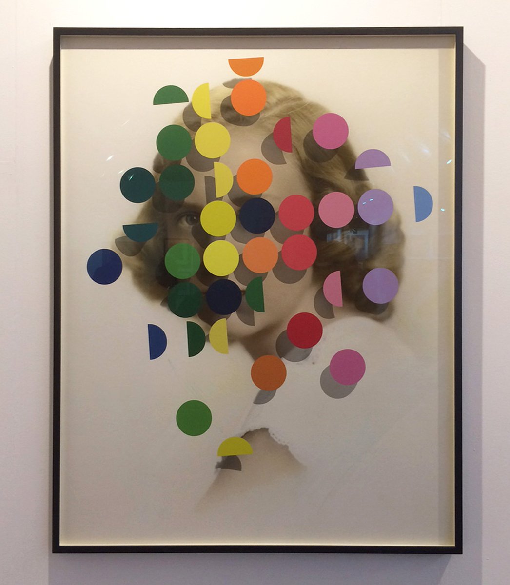 boxwonders's tweet image. Dapple ( Rainbow Woman 1 ) &amp;amp; Dapple ( Green Man 1 ) 
by Julie Cockburn flowersgallery.com/artists/view/j… #embroidering #painting #reassembling #flowersgallery