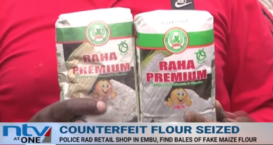 Fake maize flour seized by police in Embu. 
ow.ly/rPlf50y5UVD