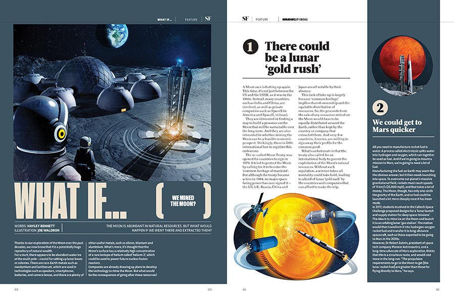 AndyPottsTweet's tweet photo. 'What If...We Mined the Moon' feature illustrations for the latest issue of @sciencefocus - Blogpost https://t.co/u1AZe43XQn @AnnaGoodsonMgmt #illustration #3dart #scifiart #moonmining #startdiggin https://t.co/4kUjFfi32M