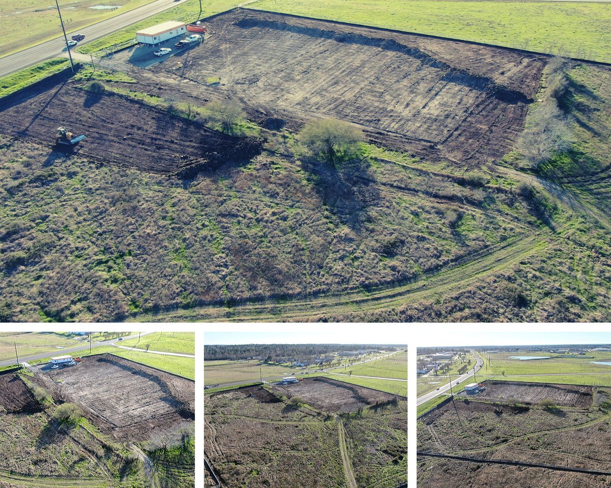 HuntsvilleTXPD's tweet photo. Last Friday, we began to see the dirt work begin at the new Huntsville Police Department construction site located at FM 2821 and Rosenwall Rd. https://t.co/ftWcjGa8V8