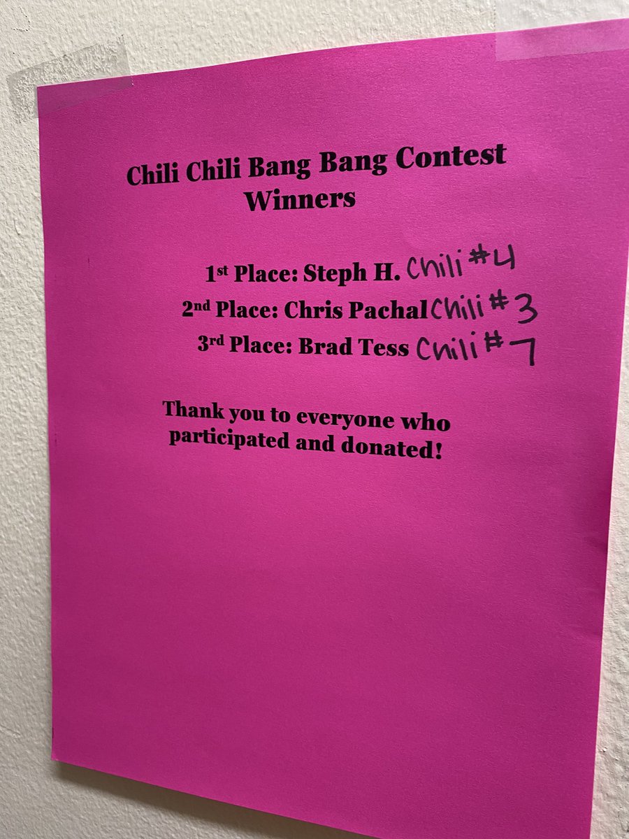 “If you ain’t 1st, you’re last”-Ricky Bobby. 🤦🏻I’ll take 2nd place, lol! Congrat’s to the winners and to everyone that participated and donated🌶🌶<a href="/THDWhiteLake/">THD White Lake</a> @dennissanders13 @jason_stubbe @HallSteph36