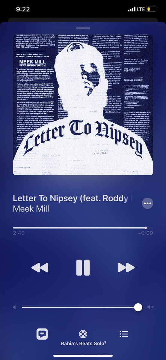 iamrahii's tweet photo. Just tears.. we not gonna sit up here and act like we didn’t feel like we made it when they did. Hood Hero’s don’t come easy, so when they leave it hurts the most. 😖😢 Thank you Meek for this 🙏🏾💙🏁 #RIPNIPSEY #RIPMamba #RipToTheLegends https://t.co/YxUisQbiFc