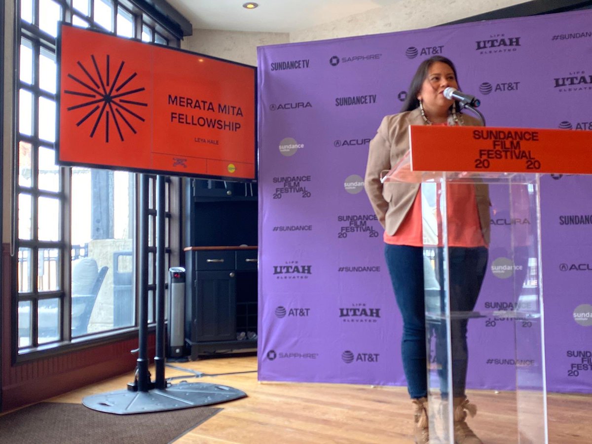 NiaTero's tweet photo. Congratulations to Leya Hale, winner of @sundanceorg Native Program #MerataMita Fellowship #IndigenousTakeover #Sundance2020 https://t.co/Zbx50ov3sK