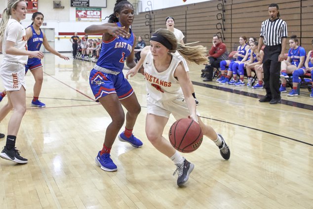 ASD Sports Media Team Spotlight falls upon the East Union Girls Basketball program who at the moment are currently in second place behind the very tough Kimball Jaguars in the VOL standings with a (19-4/7-1L) record. They are a fast, attacking basketball team with solid players.