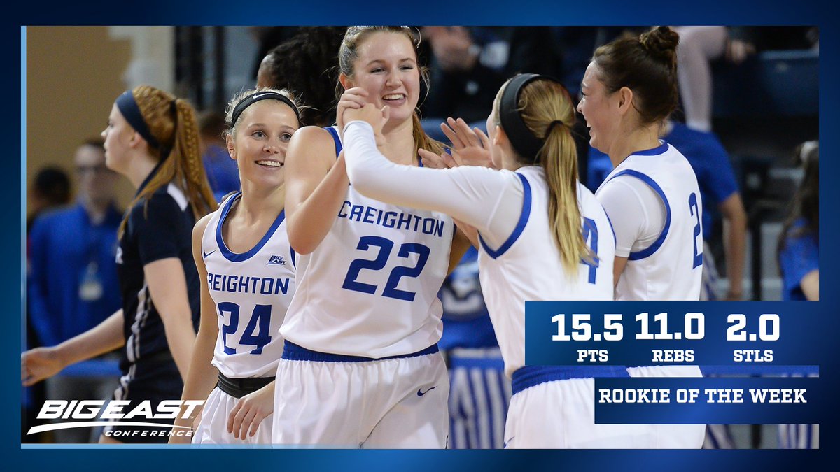 🏆

Congratulations to the BIG EAST Rookie of the Week, Carly Bachelor!

#GoJays