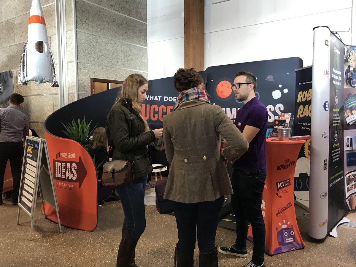 Purple_Robot's tweet photo. We can't believe it's coming up to two weeks since the #LincsBizExpo at @LincsShowground We had a fantastic time showing off our #RobotRaceGame and #networking with visitors to our stand, alongside our friend Malcolm (even if he did have a few nasty falls!) 🤖 https://t.co/5mPGgGkmcY
