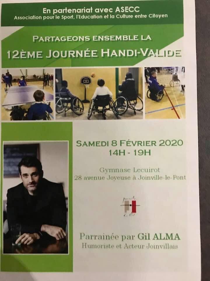 LPhotoreporter's tweet photo. Venez participer à la journée #handivalide à #Joinvillelepont ce samedi 8 février février 2020 en présence de #GilAlma et de nombreux #sportifs #handicap #sport #solidarité https://t.co/CMJcJPxAOM