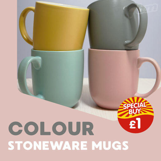 bmstores's tweet photo. These striking stoneware mugs will add a blast of colour to any kitchen🍵!
They're perfect for your morning coffee or tea; and just £1 in our #BMSALE😲! https://t.co/amIguQhihs
WHICH colour would you pick - Ochre, Grey, Duck Egg or Blush? https://t.co/3RvNWUCAAw