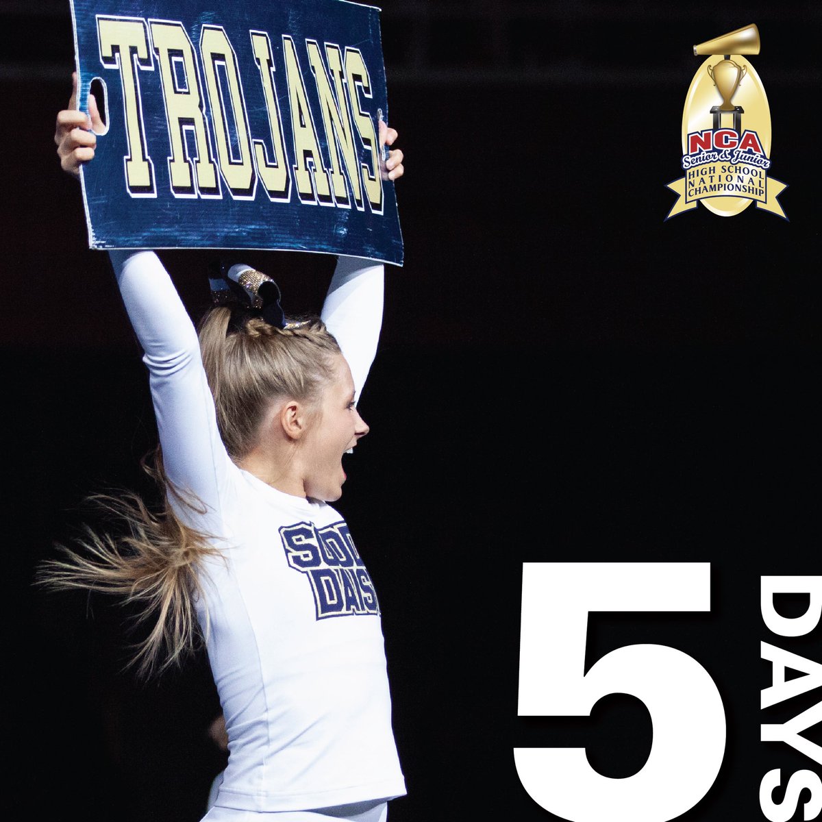 School spirit will take center stage in just 5️⃣ days. RT if you can’t wait for #NCAnationals! ❤️💙