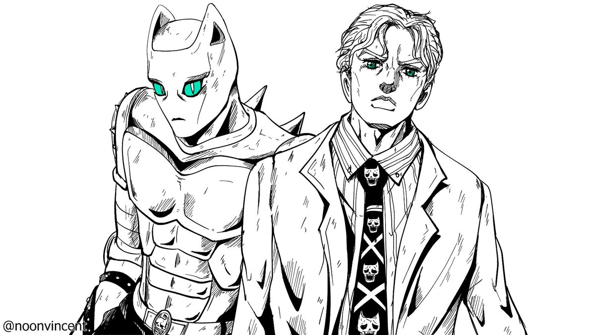 How To Draw Killer Queen & Kira, Step By Step