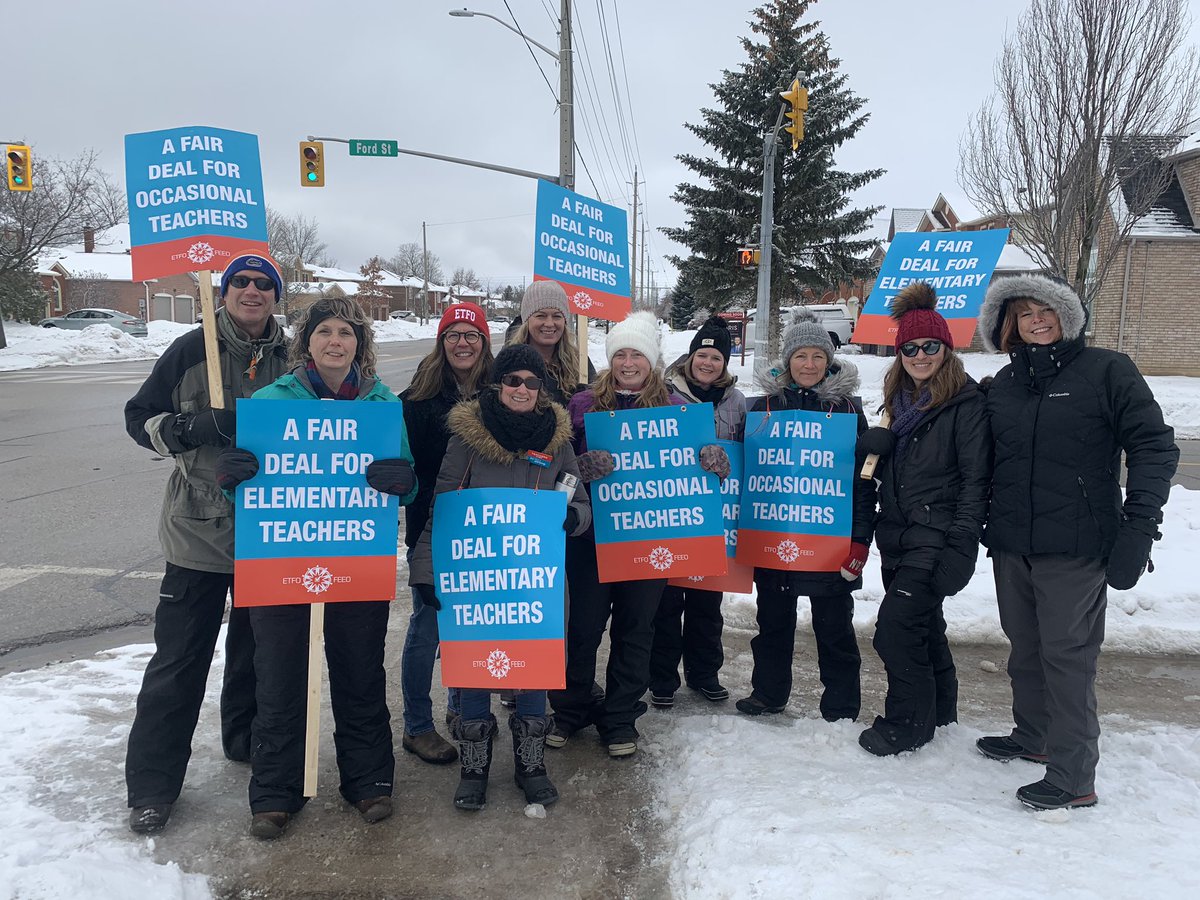 SSweazey's tweet photo. Educators are not walking out on your children. They are walking out for your children! #cutshurtkids #ETFOstrong https://t.co/WgAlzcfV96