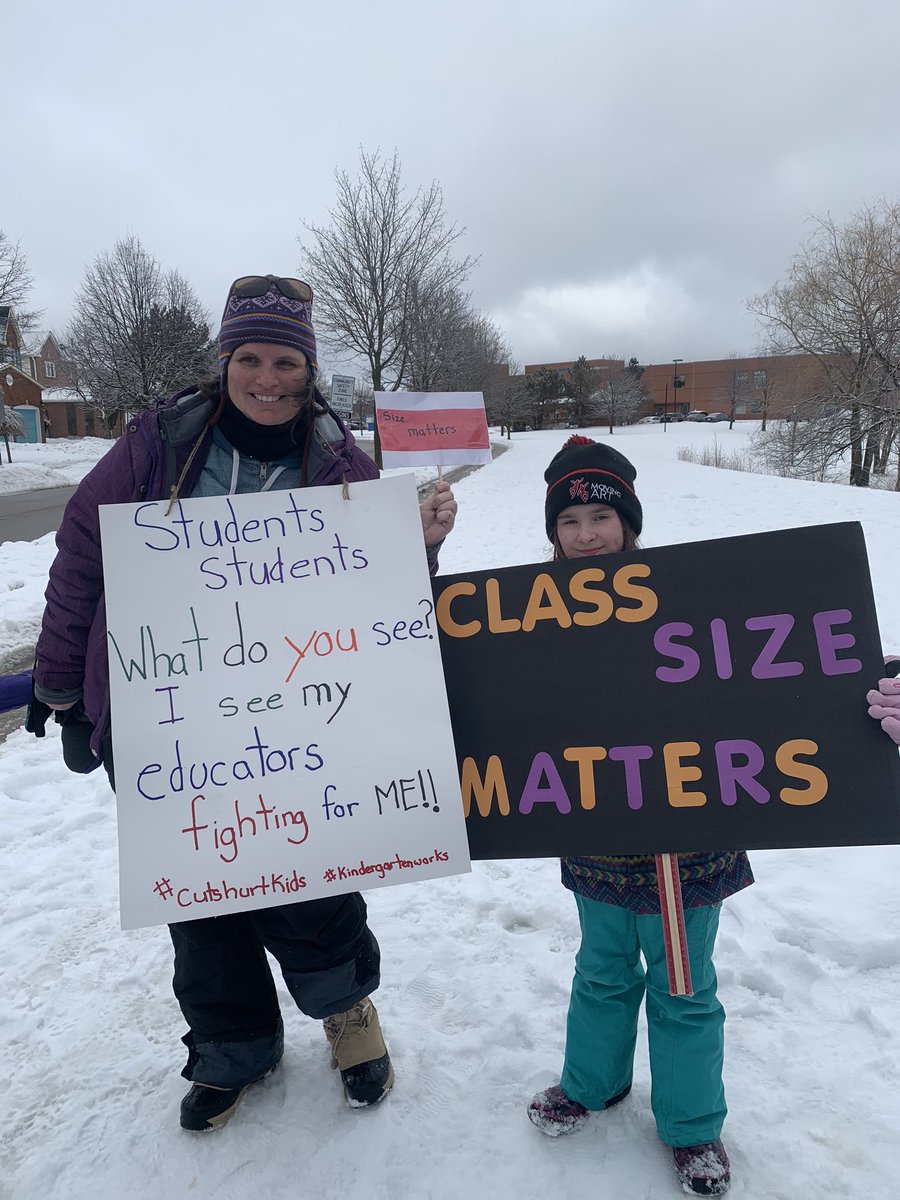 SSweazey's tweet photo. Educators are not walking out on your children. They are walking out for your children! #cutshurtkids #ETFOstrong https://t.co/WgAlzcfV96