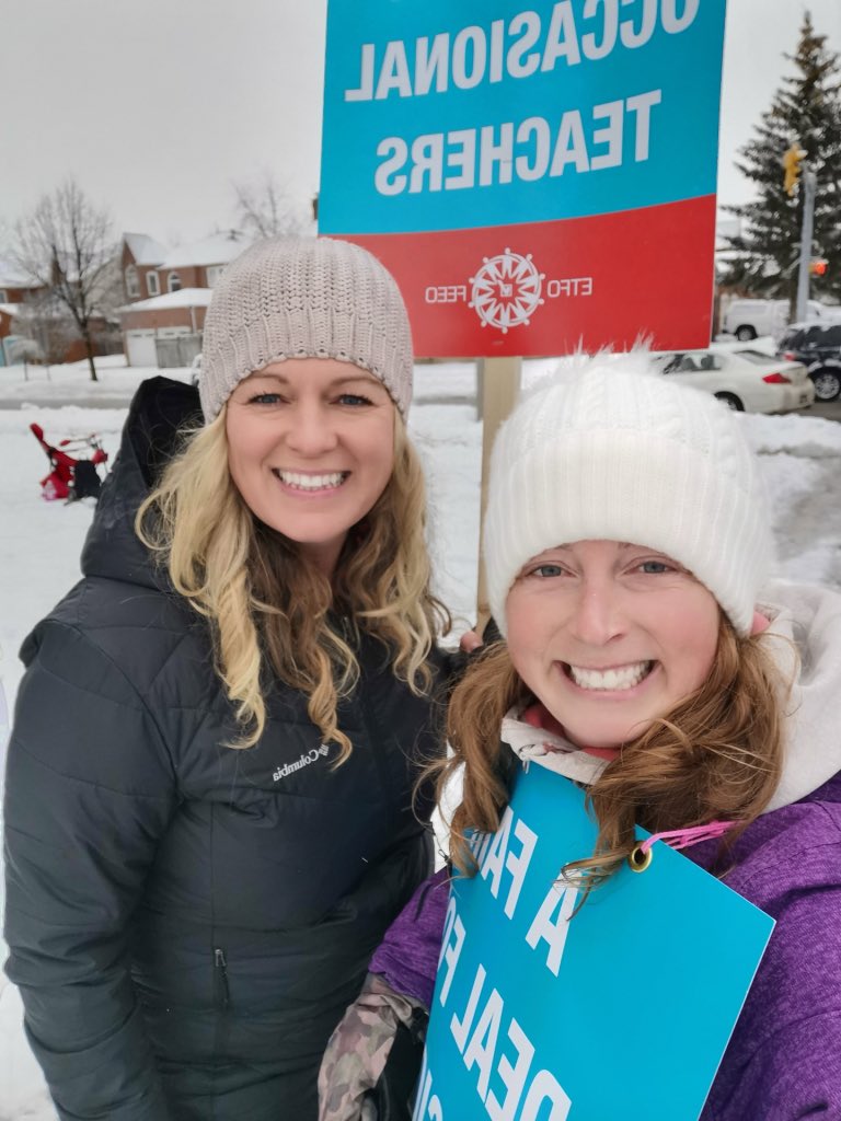 SSweazey's tweet photo. Educators are not walking out on your children. They are walking out for your children! #cutshurtkids #ETFOstrong https://t.co/WgAlzcfV96