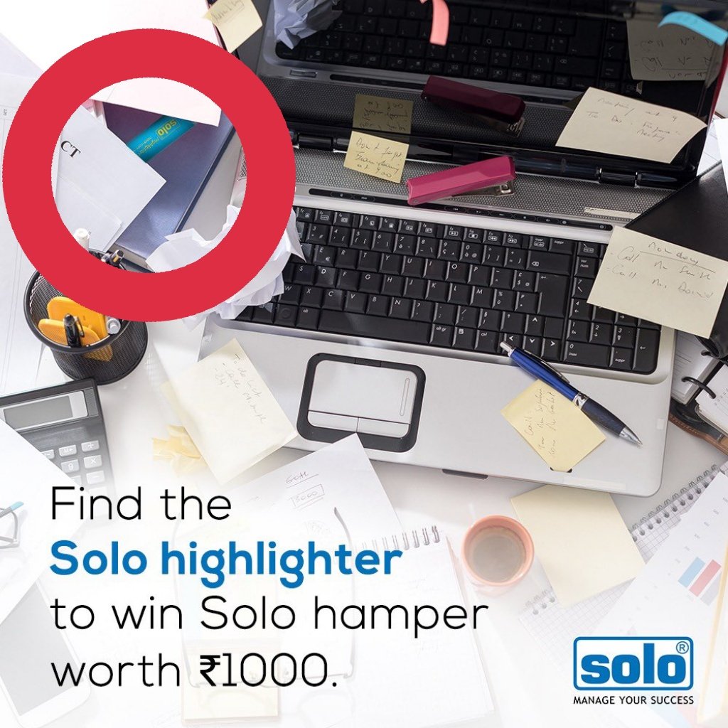 @Solo_stationery Found it! 😎😎

Just look at the left side, It's right there.

#contest #contestalert #officeessentials #solo #OfficeStationery #DeskInspiration #SoloIndia

Join 🙋🏻‍♂️

@skhambre
@Goldcoin_13
@Pratham4996
@daanish091
@Sara16679
@praveensingh
@2017Pardeep
@aggarwal_703
@puniabhi143