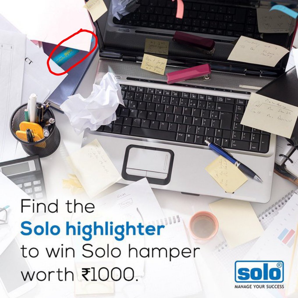 @Solo_stationery Here's the highlighter 

#officeessentials  #OfficeStationery #DeskInspiration #SoloIndia  

Join
@Sagar14Naik 
@v_srikanth70 
@Dazzlingcutie1 
@Devanginee